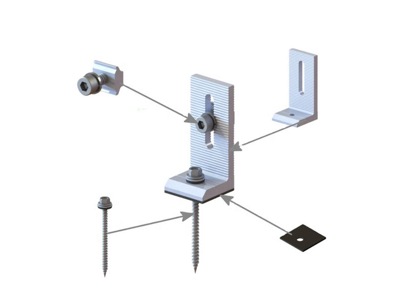 L-Fuß-Zubehör für Solarmodulhalterungen für Dachtypen 02