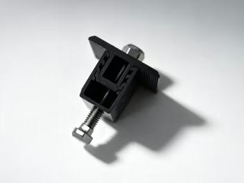 Verstellbare Mittelklemmen für Solarpaneele für Metalldächer, Blechdächer, Flachdächer, Plattendächer, Schwarz