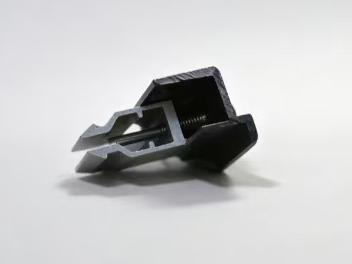 Universelle, schnell montierbare, verstellbare Solarendklemmen aus schwarz eloxiertem Aluminium für Ziegeldächer